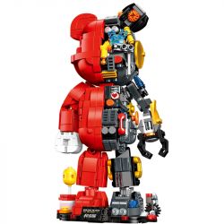 LEYI 78001 78002 78003 non  CON GẤU bộ đồ chơi xếp lắp ráp ghép mô hình 852 khối