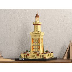 FUNWHOLE F9008 9008 non  NGỌN HẢI ĐĂNG ALEXANDRIA bộ đồ chơi xếp lắp ráp ghép mô hình Creator Expert THE LIGHTHOUSE OF ALEXANDRIA Chuyên Gia Sáng Tạo 1677 khối