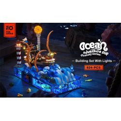 FUNWHOLE FH-9003 9003 FH9003 non  THUYỀN THÁM HIỂM ĐẠI DƯƠNG bộ đồ chơi xếp lắp ráp ghép mô hình Creator Expert OCEAN ADVENTURE SHIP Chuyên Gia Sáng Tạo 824 khối