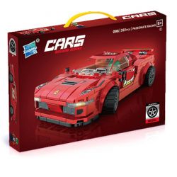ZUANMA 096C non  FERRARI bộ đồ chơi xếp lắp ráp ghép mô hình Speed Champions Racing Cars Đua Xe Công Thức 322 khối