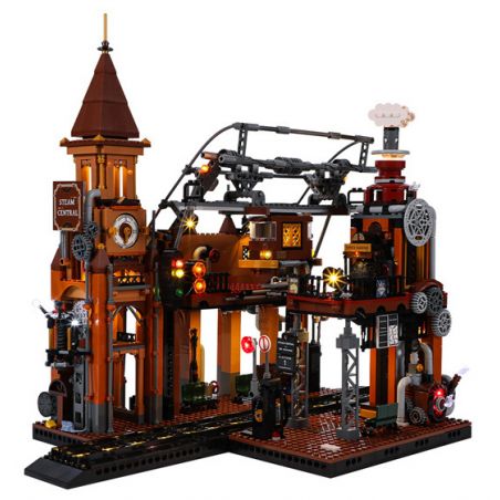 FUNWHOLE F9007 9007 non  GA XE LỬA STEAMPUNK bộ đồ chơi xếp lắp ráp ghép mô hình Creator Expert Chuyên Gia Sáng Tạo 1843 khối