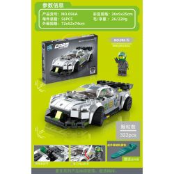 ZUANMA 096A non  KOENIGSEGG bộ đồ chơi xếp lắp ráp ghép mô hình Speed Champions Racing Cars Đua Xe Công Thức 322 khối