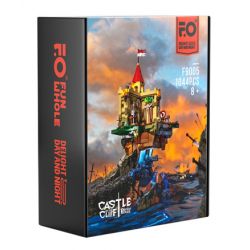 FUNWHOLE F9005 9005 non  LÂU ĐÀI VÁCH ĐÁ bộ đồ chơi xếp lắp ráp ghép mô hình Medieval Castle CASTLE ON THE CLIFF Chiến Tranh Trung Cổ 1044 khối