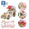 ZHEGAO 00308 non  PHAO NỔI bộ đồ chơi xếp lắp ráp ghép mô hình Creator FLOWER CAR Sáng Tạo 527 khối