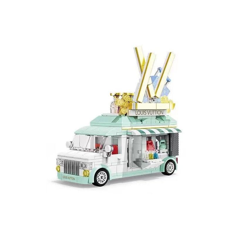 ZHEGAO 00306 non  XE SANG bộ đồ chơi xếp lắp ráp ghép mô hình Creator LUXURY CAR LOUS VUTTION Sáng Tạo 458 khối