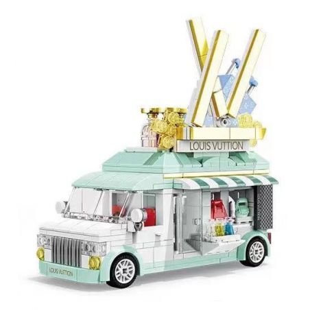 ZHEGAO 00306 non  XE SANG bộ đồ chơi xếp lắp ráp ghép mô hình Creator LUXURY CAR LOUS VUTTION Sáng Tạo 458 khối