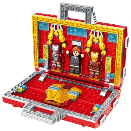 LW 2092 non  VALI NGƯỜI SẮT bộ đồ chơi xếp lắp ráp ghép mô hình Marvel Super Heroes Siêu Anh Hùng Marvel 516 khối