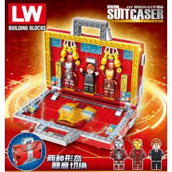 LW 2092 non  VALI NGƯỜI SẮT bộ đồ chơi xếp lắp ráp ghép mô hình Marvel Super Heroes Siêu Anh Hùng Marvel 516 khối