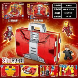 LW 2092 non  VALI NGƯỜI SẮT bộ đồ chơi xếp lắp ráp ghép mô hình Marvel Super Heroes Siêu Anh Hùng Marvel 516 khối