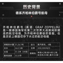COBI CHARACTER BUILDING 4826 non  TÀU SÂN BAY ĐỨC GRAF ZEPPELIN tỷ lệ 1:300 bộ đồ chơi xếp lắp ráp ghép mô hình Military Army AIRCRAFT CARRIER GRAF ZEPPELIN Quân Sự Bộ Đội 3136 khối