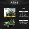 COBI CHARACTER BUILDING 2399 non  XE JEEP WILLYS MB bộ đồ chơi xếp lắp ráp ghép mô hình Military Army Quân Sự Bộ Đội 91 khối