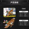 COBI CHARACTER BUILDING 2987 non  MÁY BAY CHIẾN ĐẤU LẠC ĐÀ SOPWITH tỷ lệ 1:32 bộ đồ chơi xếp lắp ráp ghép mô hình Military Army SOPWITH CAMEL F.1 Quân Sự Bộ Đội 176 khối