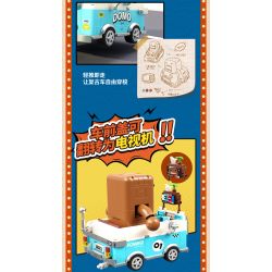 X AREA-X AB-001 non  XE CỔ bộ đồ chơi xếp lắp ráp ghép mô hình VINTAGE CAR