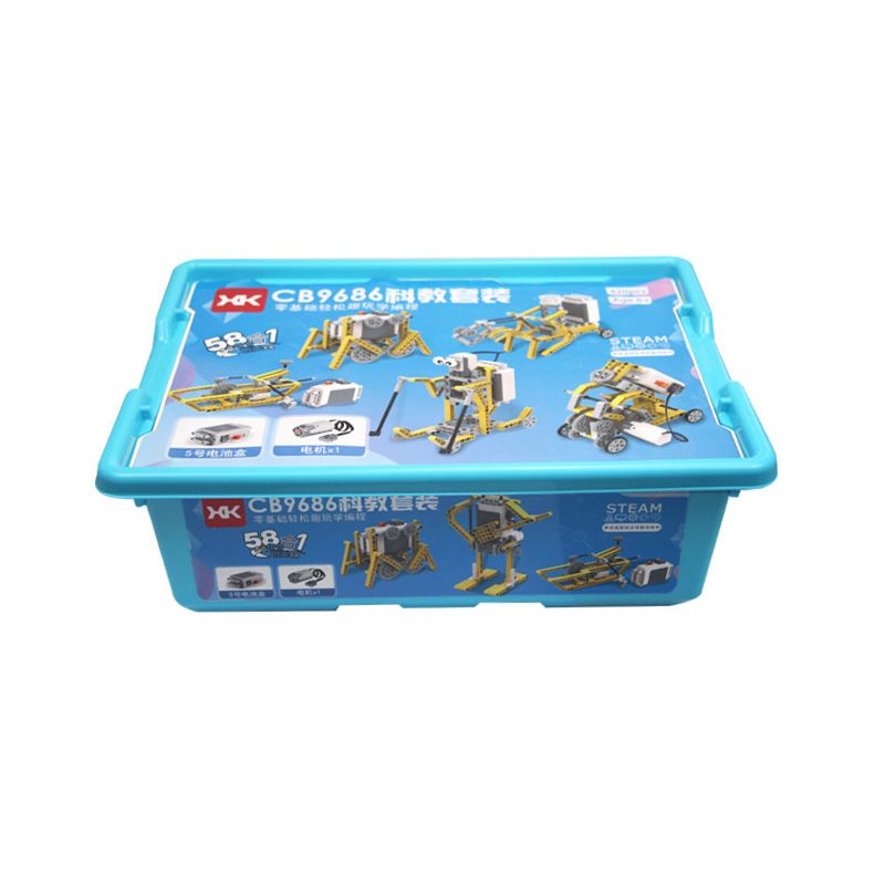 XK BC-83 non  CB9686 BỘ KHOA HỌC VÀ GIÁO DỤC 58 TRONG 1 bộ đồ chơi xếp lắp ráp ghép mô hình 420 khối