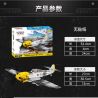 COBI CHARACTER BUILDING 5727 non  MÁY BAY CHIẾN ĐẤU MESSERSCHMITT BF109E3 tỷ lệ 1:32 bộ đồ chơi xếp lắp ráp ghép mô hình Military Army MESSERSCHMITT BF 109 E-3 Quân Sự Bộ Đội 333 khối