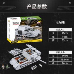 COBI CHARACTER BUILDING 2559 non  BỂ CHUỘT tỷ lệ 1:28 bộ đồ chơi xếp lắp ráp ghép mô hình Frozen PANZER VIII MAUS Nữ Hoàng Băng Giá 1605 khối