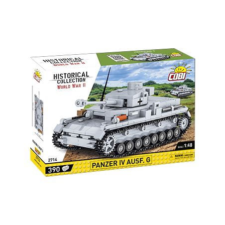 COBI CHARACTER BUILDING 2714 non  THIẾT GIÁP IV tỷ lệ 1:48 bộ đồ chơi xếp lắp ráp ghép mô hình Military Army PANZER IV AUSF. G Quân Sự Bộ Đội 390 khối