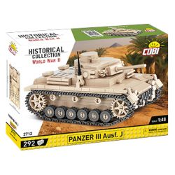 COBI CHARACTER BUILDING 2712 non  PANZER III PHIÊN BẢN SA MẠC tỷ lệ 1:48 bộ đồ chơi xếp lắp ráp ghép mô hình Frozen PANZER III AUSF. J Nữ Hoàng Băng Giá 292 khối