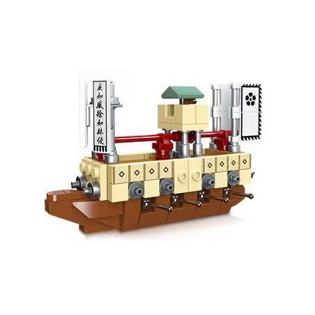 JIESTAR 36205 non  CHIẾN QUỐC QUAN TÀU MÔ HÌNH THU NHỎ bộ đồ chơi xếp lắp ráp ghép mô hình 158 khối