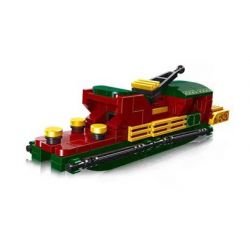 JIESTAR 36203 non  MÔ HÌNH TÀU NHỎ NANHU RED BOAT bộ đồ chơi xếp lắp ráp ghép mô hình 153 khối
