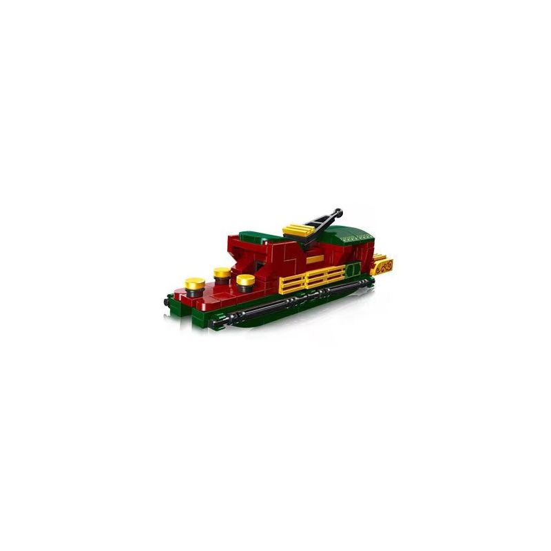 JIESTAR 36203 non  MÔ HÌNH TÀU NHỎ NANHU RED BOAT bộ đồ chơi xếp lắp ráp ghép mô hình 153 khối