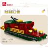 JIESTAR 36203 non  MÔ HÌNH TÀU NHỎ NANHU RED BOAT bộ đồ chơi xếp lắp ráp ghép mô hình 153 khối