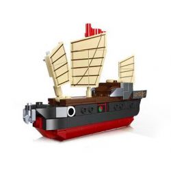 JIESTAR 36200 non  MÔ HÌNH TÀU THU NHỎ FUCHUAN CỦA HUANG bộ đồ chơi xếp lắp ráp ghép mô hình 156 khối