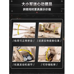 COBI CHARACTER BUILDING 2556 non  XE TĂNG TIGER SỐ 131 tỷ lệ 1:28 bộ đồ chơi xếp lắp ráp ghép mô hình Military Army PZKPFW VI TIGER 131 Quân Sự Bộ Đội 850 khối