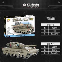 COBI CHARACTER BUILDING 2621 non  XE TĂNG MERKAVA MKI tỷ lệ 1:35 bộ đồ chơi xếp lắp ráp ghép mô hình Marvel Super Heroes MERKAVA MK.I/II Siêu Anh Hùng Marvel 825 khối