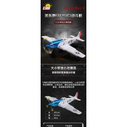 COBI CHARACTER BUILDING 5726 non  MÁY BAY CHIẾN ĐẤU LOCKHEED P-38 CỦA MỸ tỷ lệ 1:32 bộ đồ chơi xếp lắp ráp ghép mô hình Military Army LOCKHEED P-38 LIGHTNING Quân Sự Bộ Đội 545 khối