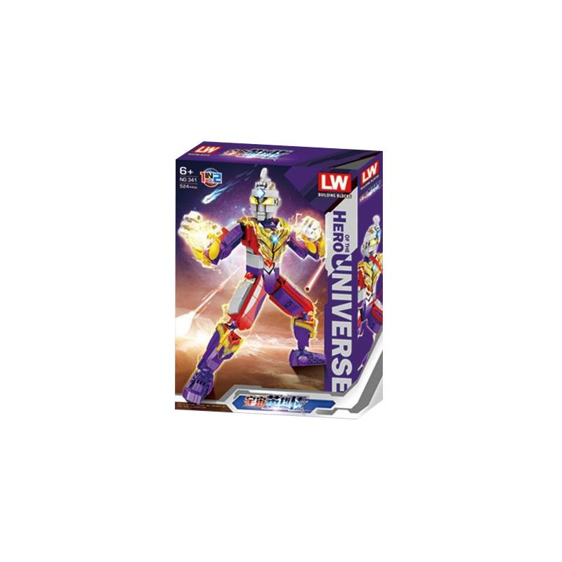 LW 341 non  CON ONG bộ đồ chơi xếp lắp ráp ghép mô hình HERO OF THE UNIVERSE 524 khối