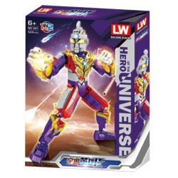 LW 341 non  CON ONG bộ đồ chơi xếp lắp ráp ghép mô hình HERO OF THE UNIVERSE 524 khối