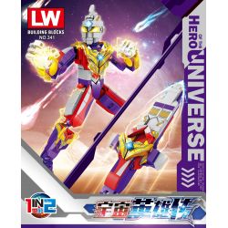 LW 341 non  CON ONG bộ đồ chơi xếp lắp ráp ghép mô hình HERO OF THE UNIVERSE 524 khối