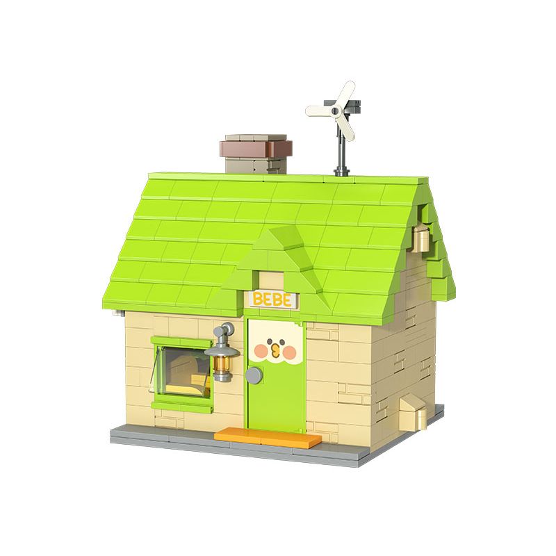 TOP TOY 60036 non  CHÚ VẸT NHỎ CABIN CỦA BEBE bộ đồ chơi xếp lắp ráp ghép mô hình Movie & Game LITTLE PARROT BEBE Phim Và Trò Chơi 577 khối