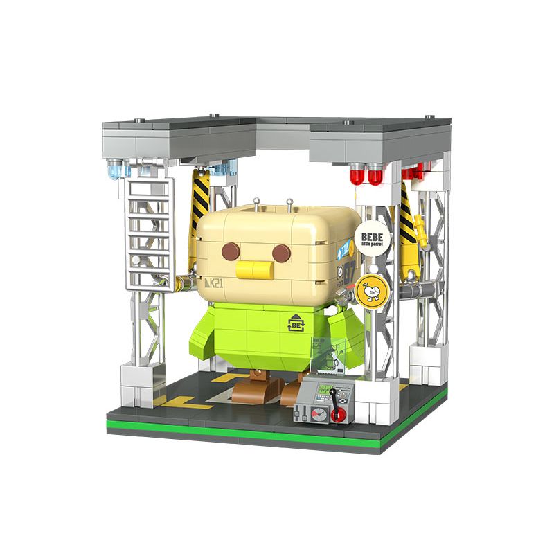 TOP TOY 60035 non  CON CHIM ROBOT CỦA CHÚ VẸT NHỎ BEBE bộ đồ chơi xếp lắp ráp ghép mô hình Movie & Game LITTLE PARROT BEBE Phim Và Trò Chơi 455 khối