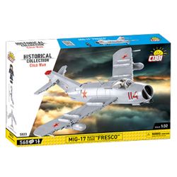 COBI CHARACTER BUILDING 5825 5823 non  TIÊM KÍCH MIG17 tỷ lệ 1:32 bộ đồ chơi xếp lắp ráp ghép mô hình Military Army MIG-17 FRESCO Quân Sự Bộ Đội 568 khối