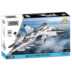 COBI CHARACTER BUILDING 5833 non  MÁY BAY CHIẾN ĐẤU MIG-29 UKRAINE PHIÊN BẢN GIỚI HẠN ĐẶC BIỆT tỷ lệ 1:48 bộ đồ chơi xếp lắp ráp ghép mô hình Military Army MIG-29 GHOST OF KYIV Quân Sự Bộ Đội 600 khối