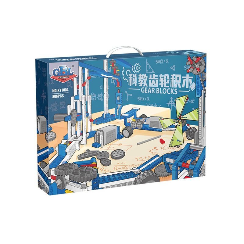 GBL KY1004 1004 non  THIẾT BỊ KHOA HỌC bộ đồ chơi xếp lắp ráp ghép mô hình  GEAR BLOCKS Kỹ Thuật Công Nghệ Cao Mô Hình Phương Tiện 806 khối