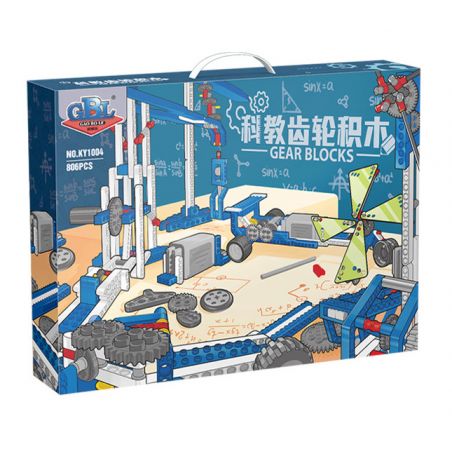 GBL KY1004 1004 non  THIẾT BỊ KHOA HỌC bộ đồ chơi xếp lắp ráp ghép mô hình  GEAR BLOCKS Kỹ Thuật Công Nghệ Cao Mô Hình Phương Tiện 806 khối