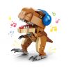 ACHKO 20037 non  HOÀNG TỬ BÉ DJ bộ đồ chơi xếp lắp ráp ghép mô hình DINOSAUR MUSICIAN 196 khối