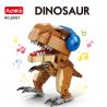 ACHKO 20037 non  HOÀNG TỬ BÉ DJ bộ đồ chơi xếp lắp ráp ghép mô hình DINOSAUR MUSICIAN 196 khối