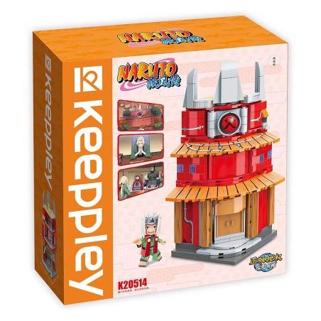 KEEPPLEY K20514 20514 non  TÒA NHÀ NARUTO QUANG CẢNH ĐƯỜNG PHỐ CỦA NGÔI LÀNG ???N GIẤU KONOHA HỎA QUỐC bộ đồ chơi xếp lắp ráp ghép mô hình