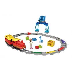 MouldKing 53002 Mould King 53002 non  TÀU THÔNG MINH MÀU ĐỎ bộ đồ chơi xếp lắp ráp ghép mô hình Pre-School AI TRIAN Mẫu Giáo