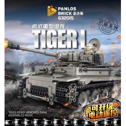 PanlosBrick 632015 Panlos Brick 632015 non  XE TĂNG HẠNG NẶNG HỔ bộ đồ chơi xếp lắp ráp ghép mô hình Military Army TIGER Quân Sự Bộ Đội 1776 khối
