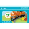 MouldKing 53001 Mould King 53001 non  TÀU THÔNG MINH MÀU CAM bộ đồ chơi xếp lắp ráp ghép mô hình Pre-School AI TRIAN Mẫu Giáo