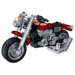 ZHEGAO QL0754 0754 non  4 XE MÁY bộ đồ chơi xếp lắp ráp ghép mô hình Motorcycle Motorbike Xe Hai Bánh 722 khối