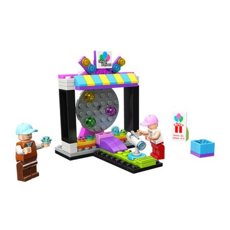 JIESTAR 20332 non  MÁY BẮN BONG BÓNG bộ đồ chơi xếp lắp ráp ghép mô hình Dream Town Thị Trấn Mộng Mơ 102 khối