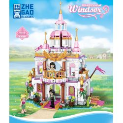 ZHEGAO QL1195 1195 non  LÂU ĐÀI WINDSOR bộ đồ chơi xếp lắp ráp ghép mô hình Medieval Castle WINDSOR CASTLE Chiến Tranh Trung Cổ 887 khối