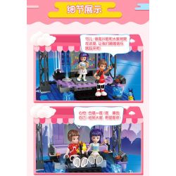 JIESTAR 20375 non  SÂN KHẤU NGOÀI TRỜI bộ đồ chơi xếp lắp ráp ghép mô hình Oriental Keer Modern Academy OUTDOOR STAGE 253 khối