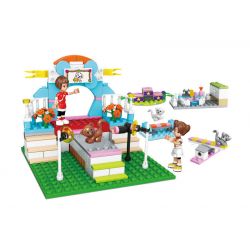 JIESTAR 20373 non  CHƯƠNG TRÌNH THÚ CƯNG bộ đồ chơi xếp lắp ráp ghép mô hình Oriental Keer Modern Academy PET SHOW 231 khối